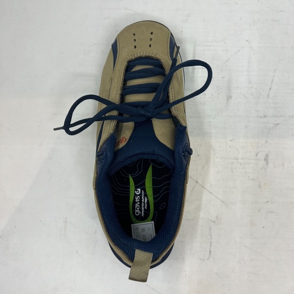 Gravis Nineteen Sneakers Men's 8.5 Brown Suede Navy Laces Skate Style VTG NIB - Picture 11 of 16